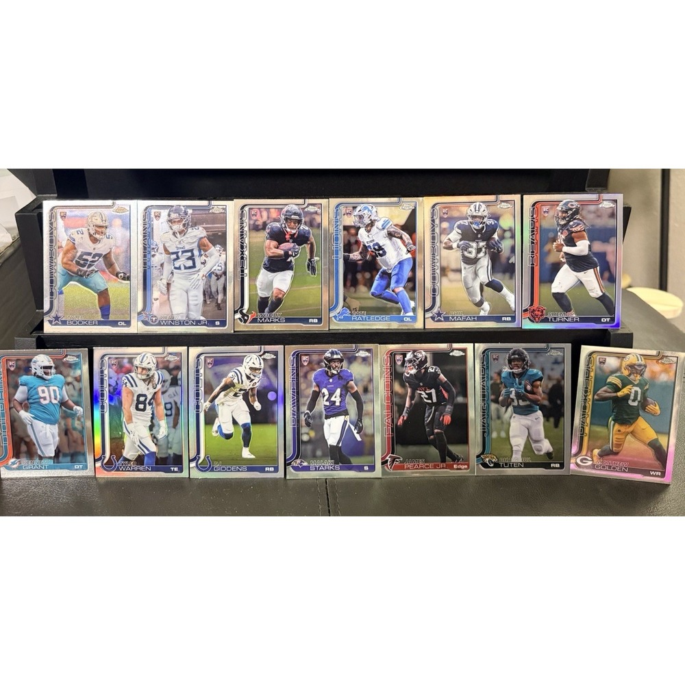 2025 Topps Chrome NFL Rookie Lot (13) RC